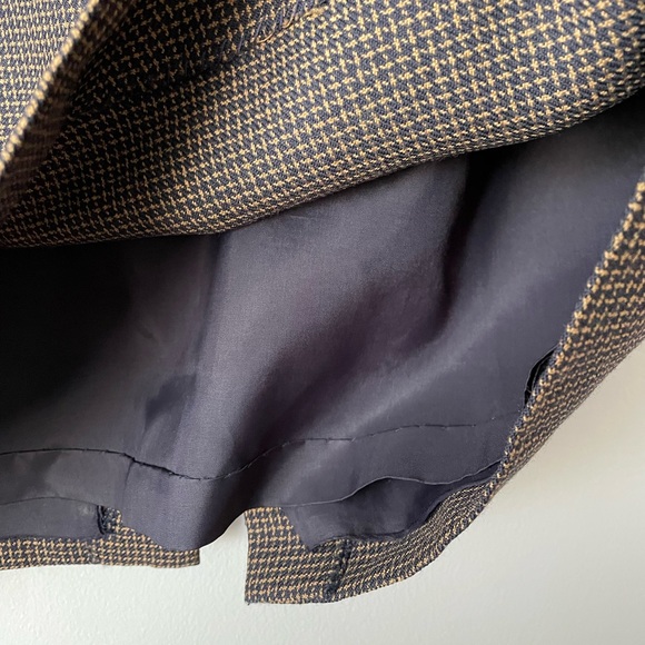 Vintage 100% Wool Canadian Made Woven Skirt Size 12 - Picture 6 of 15